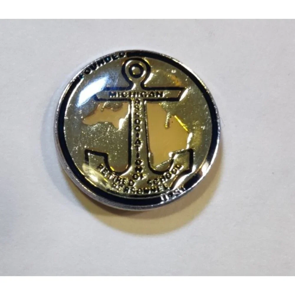 Life Member Michigan Association of Retired School Personnel Pin Lapel Enamel